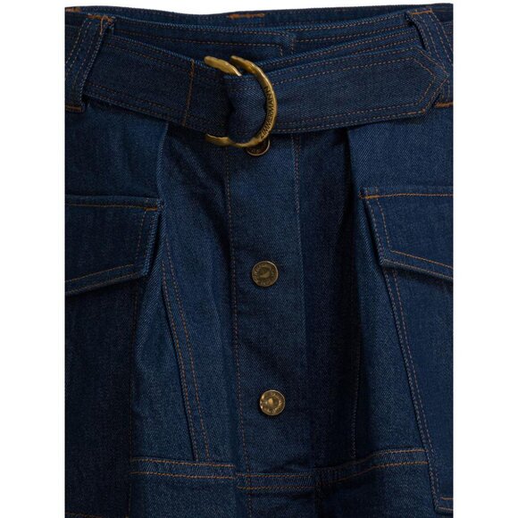 Zimmermann Denim Skirt With Belt tag size 2 Women - Picture 3 of 4